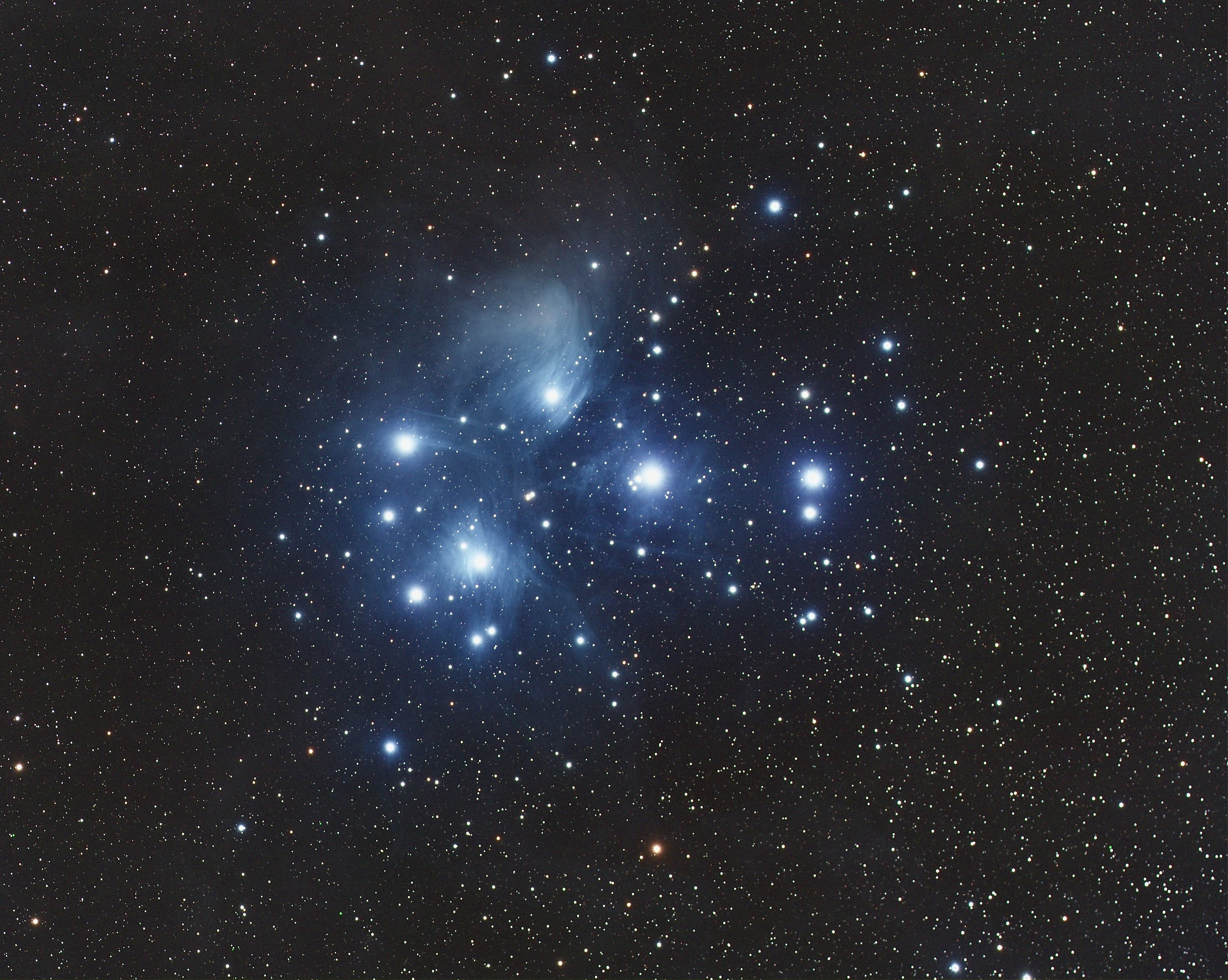 Matariki rising in the night sky
